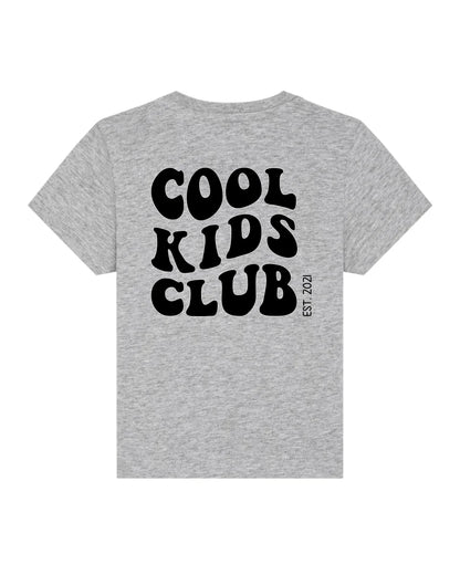 Cool Kids Club Backprint - Bio Baby Shirt *personalisierbar* Baby Creator T-Shirt ST ST NEU Heather-Grey