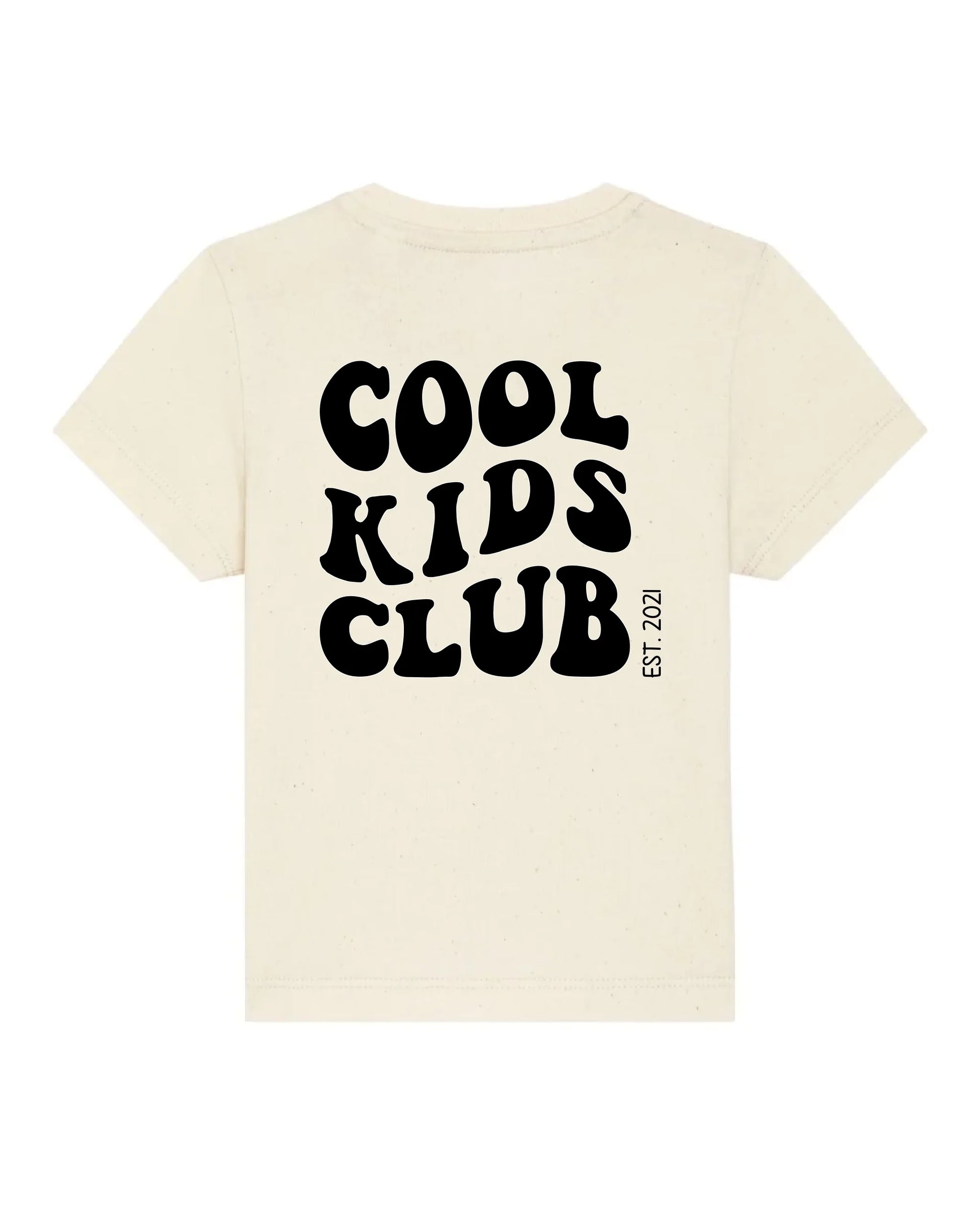 Cool Kids Club Backprint - Bio Baby Shirt *personalisierbar* Baby Creator T-Shirt ST ST NEU Natural-Raw
