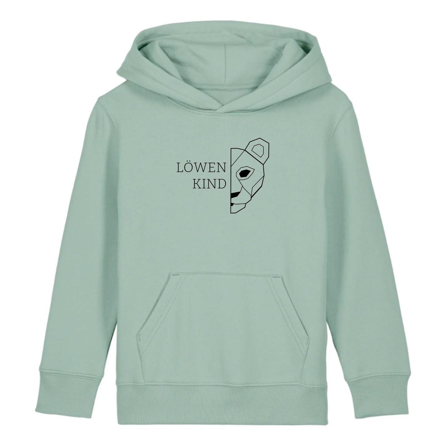 Löwen Kind - Bio Kinder Hoodie *personalisierbar (ohne Namen)*