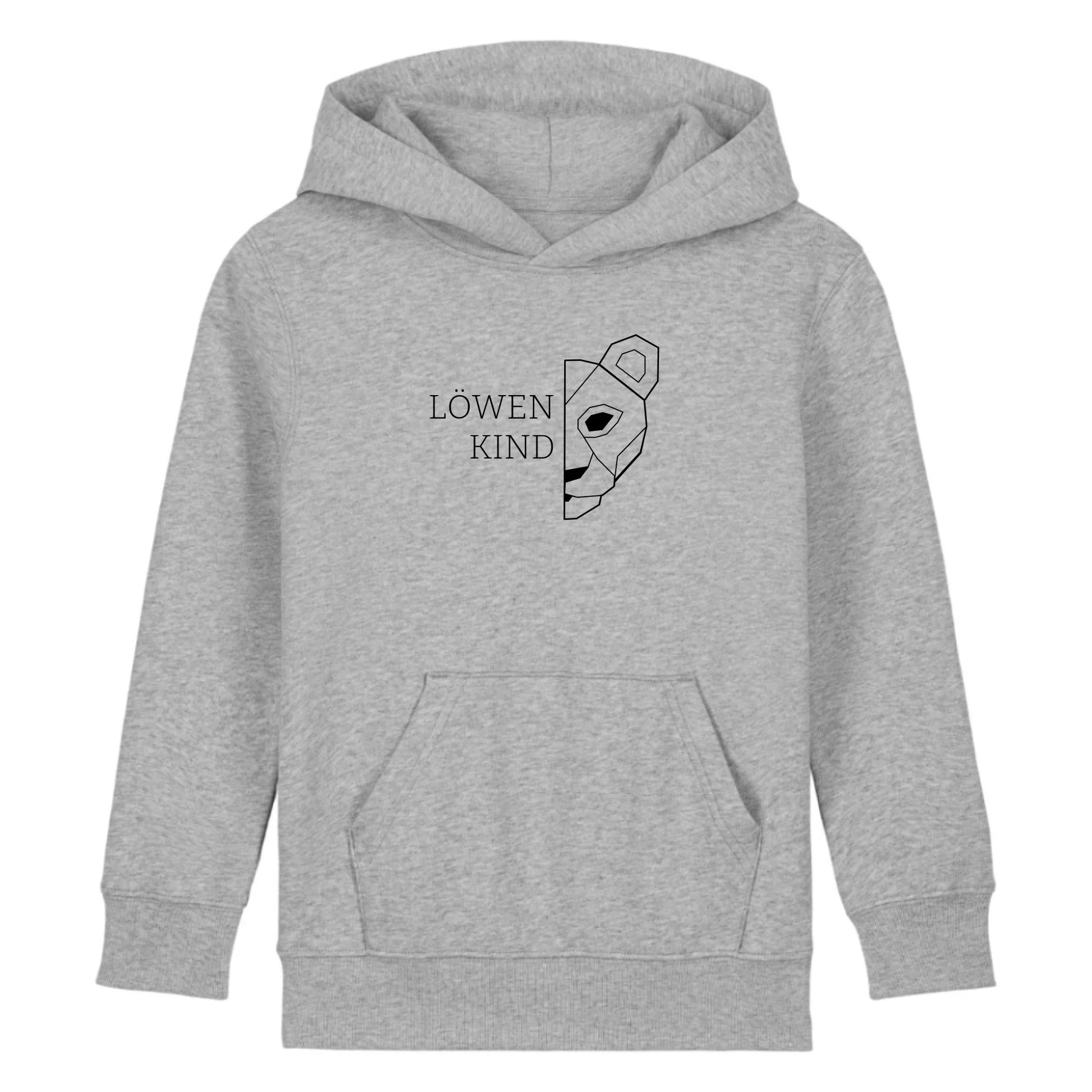 Löwen Kind - Bio Kinder Hoodie *personalisierbar (ohne Namen)* Mini Cruiser Hoodie 2.0 ST ST Heather-Grey