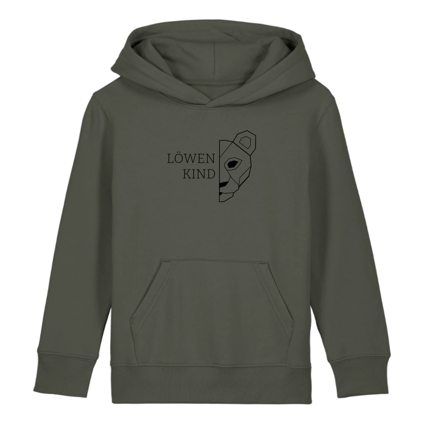 Löwen Kind - Bio Kinder Hoodie *personalisierbar (ohne Namen)*