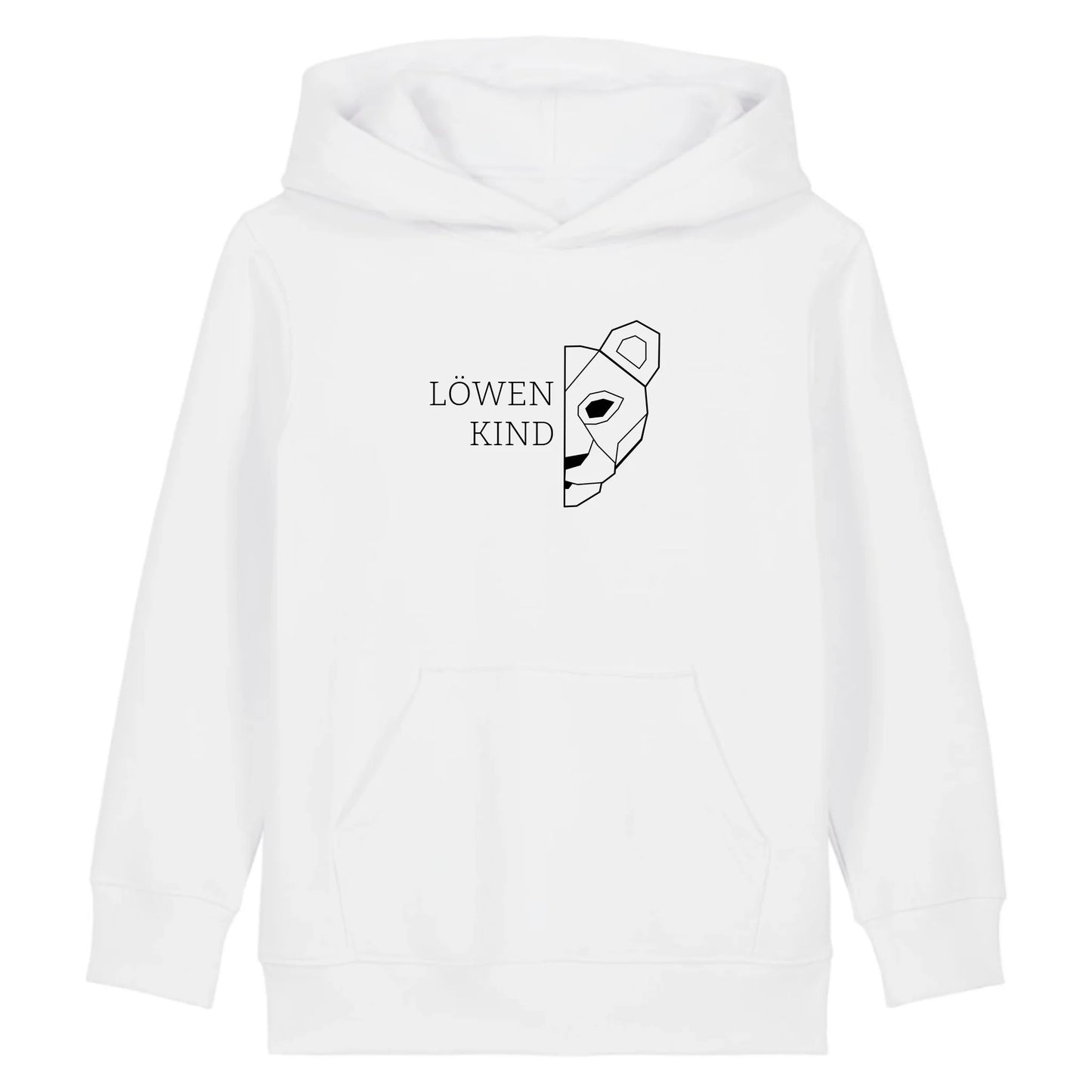 Löwen Kind - Bio Kinder Hoodie *personalisierbar (ohne Namen)* Mini Cruiser Hoodie 2.0 ST ST White
