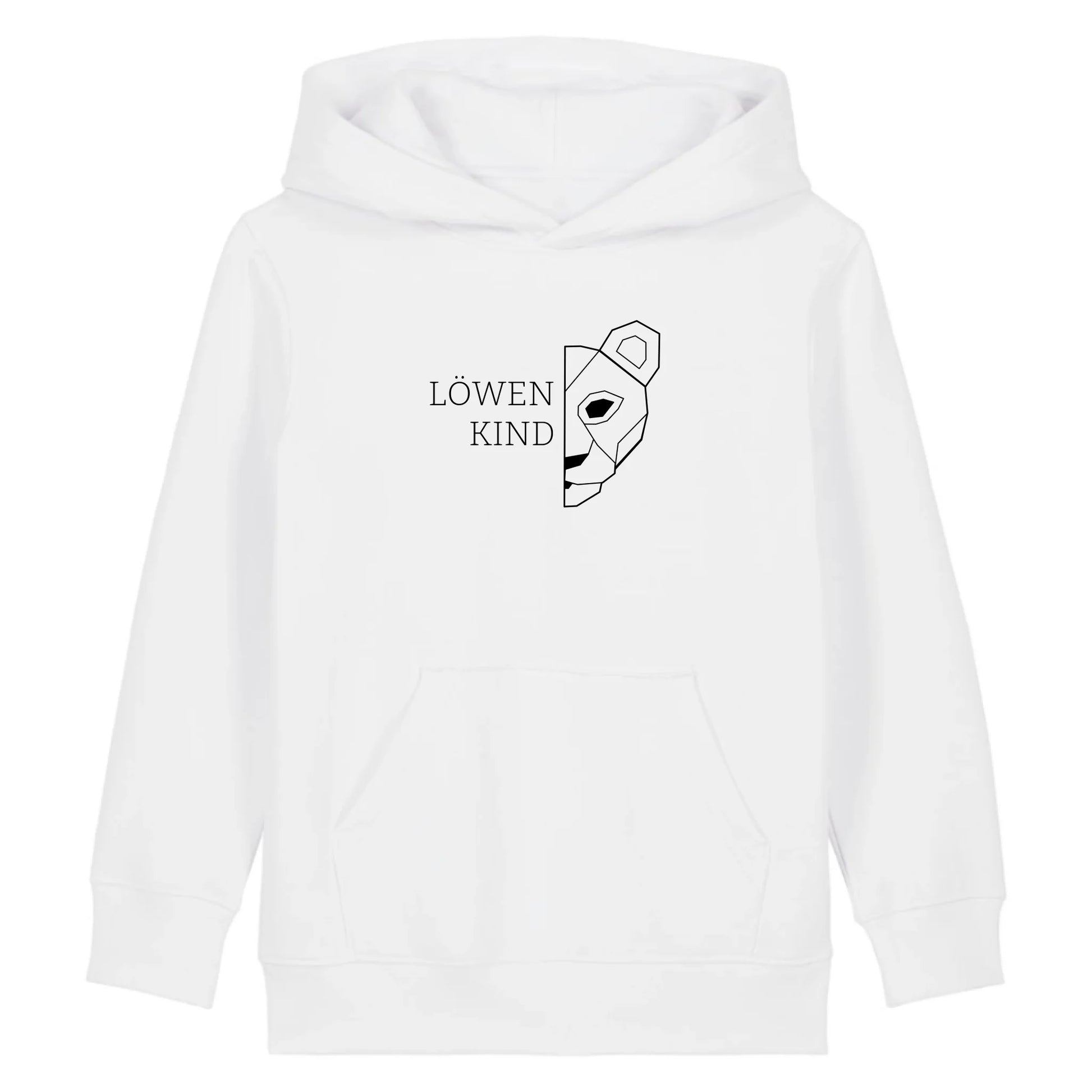 Löwen Kind - Bio Kinder Hoodie *personalisierbar (ohne Namen)* Mini Cruiser Hoodie 2.0 ST ST White