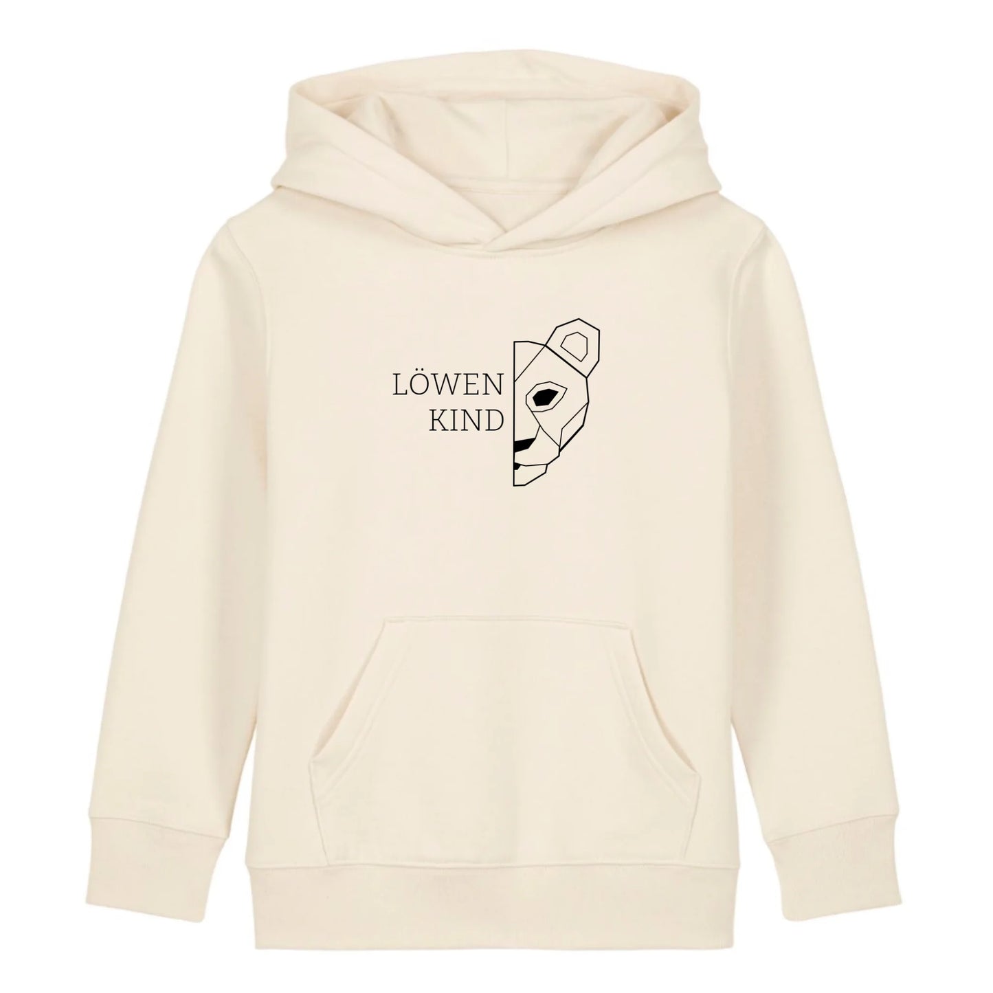 Löwen Kind - Bio Kinder Hoodie *personalisierbar (ohne Namen)* Mini Cruiser Hoodie 2.0 ST ST Natural-Raw