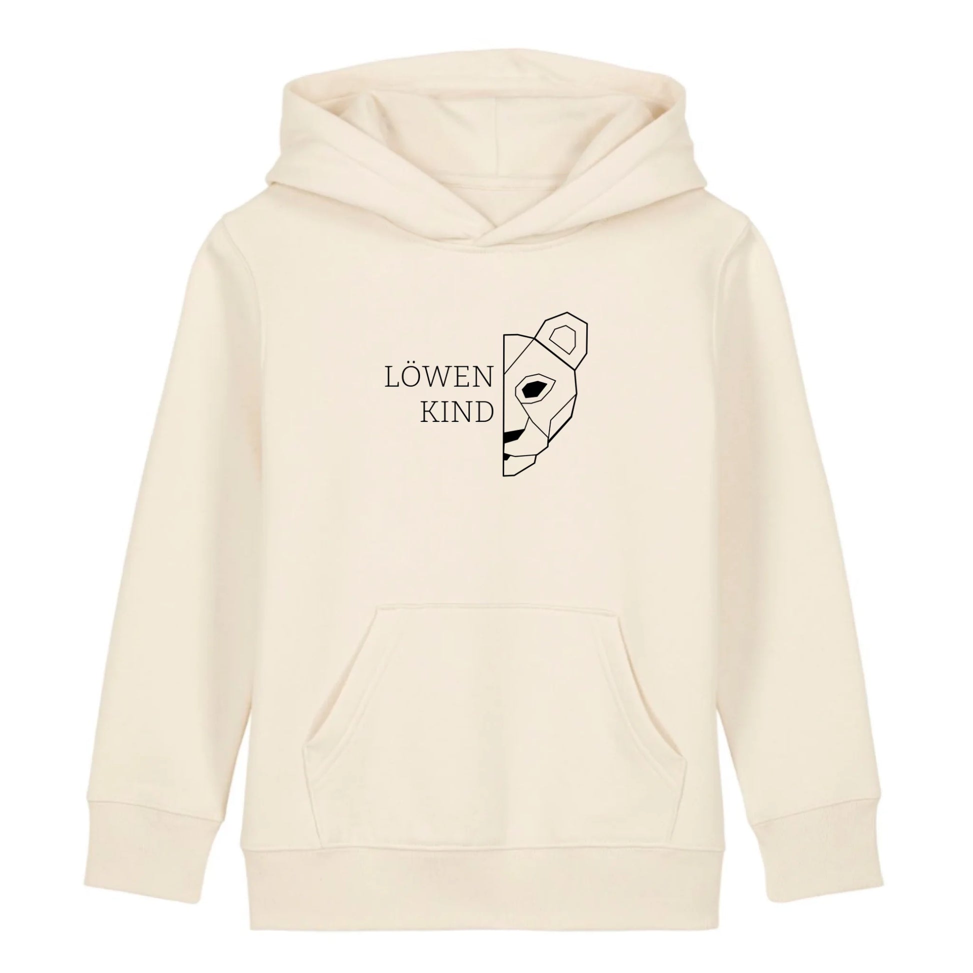 Löwen Kind - Bio Kinder Hoodie *personalisierbar (ohne Namen)* Mini Cruiser Hoodie 2.0 ST ST Natural-Raw