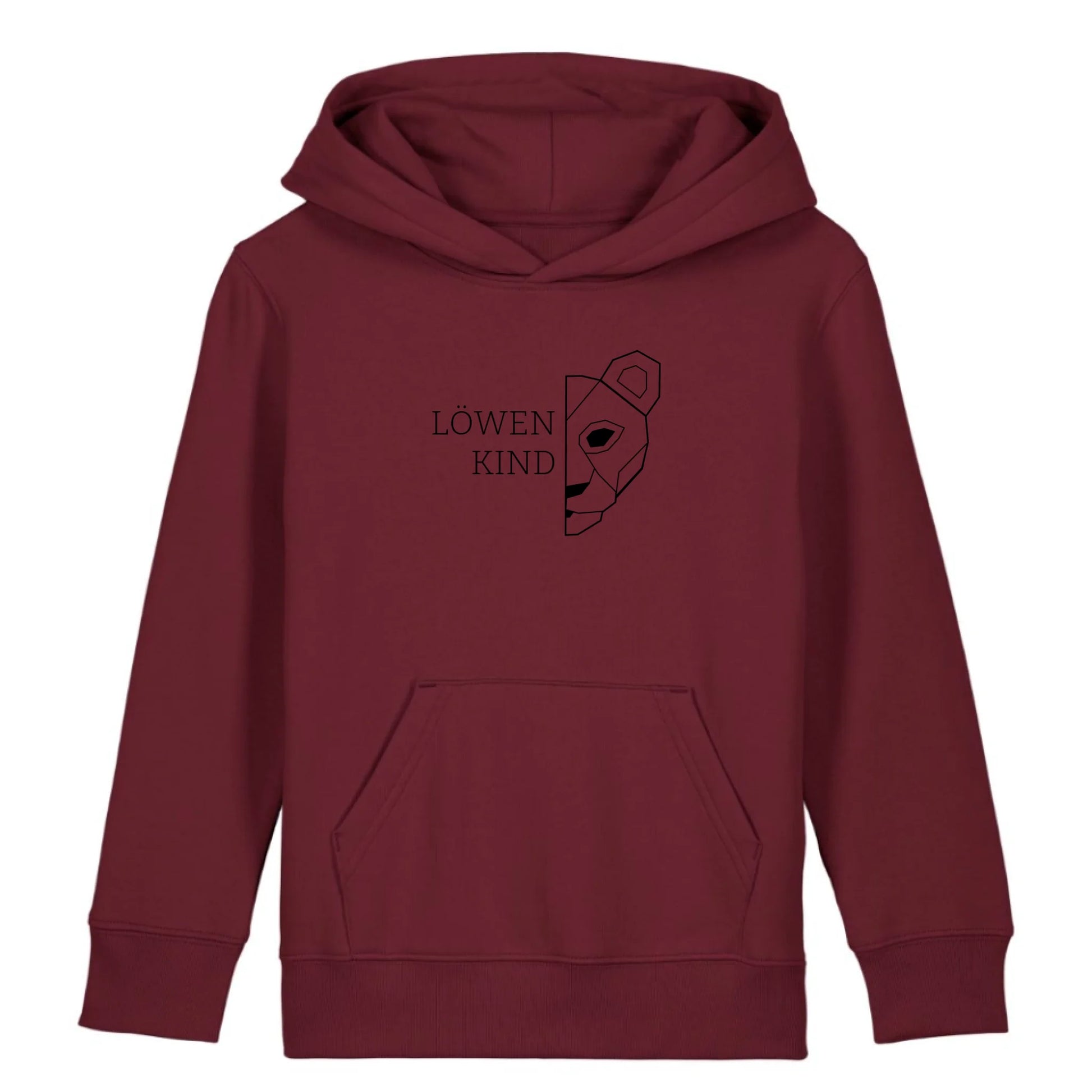Löwen Kind - Bio Kinder Hoodie *personalisierbar (ohne Namen)* Mini Cruiser Hoodie 2.0 ST ST Burgundy