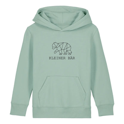 Kleiner Bär - Bio Kinder Hoodie *personalisierbar (ohne Namen)* Mini Cruiser Hoodie 2.0 ST ST Aloe