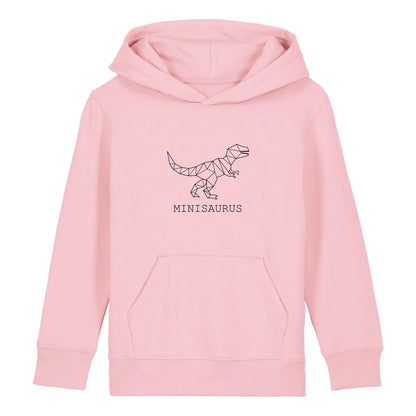 Minisaurus - Bio Kinder Hoodie *personalisierbar (ohne Namen)*