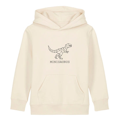 Minisaurus - Bio Kinder Hoodie *personalisierbar (ohne Namen)*