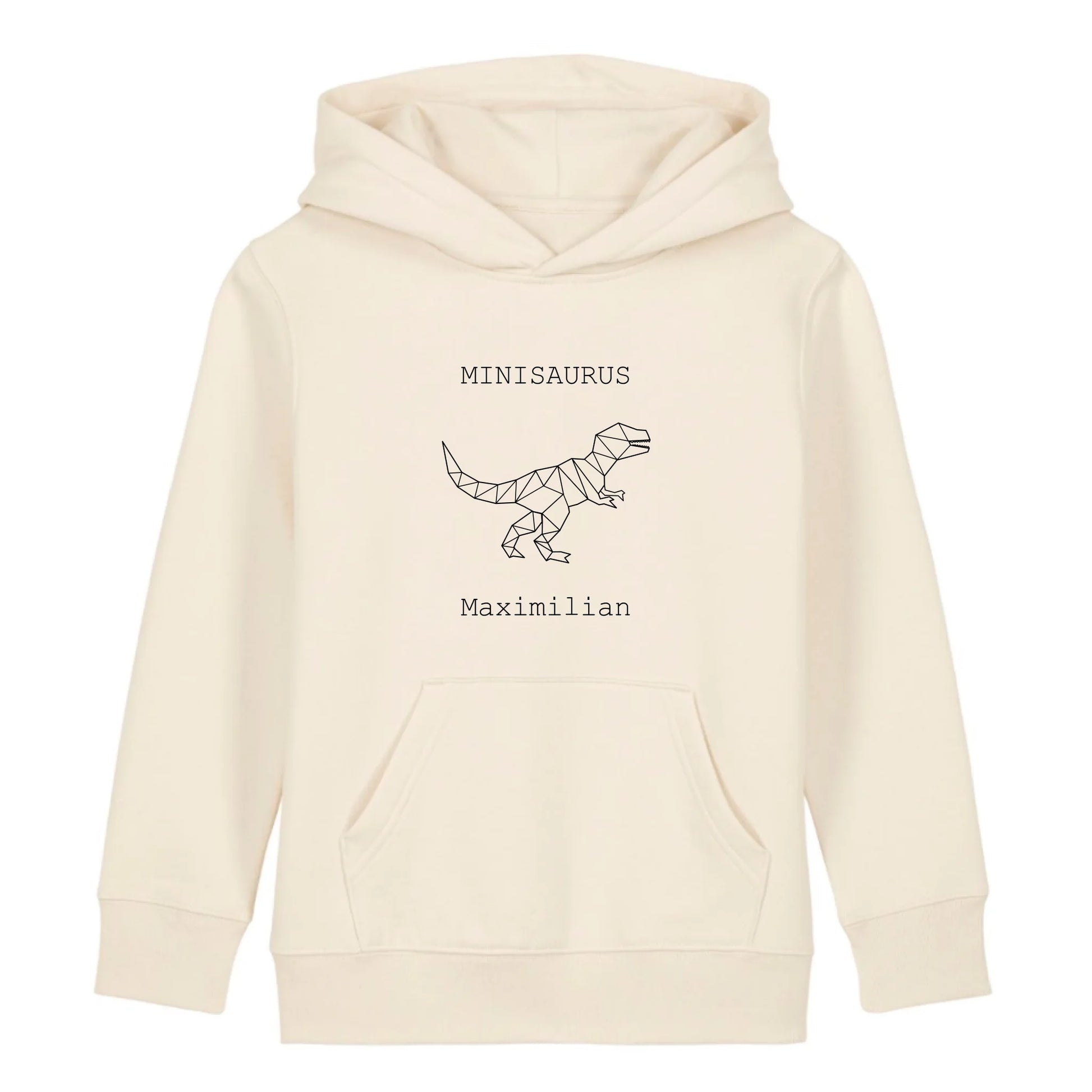 Minisaurus - Bio Kinder Hoodie *personalisierbar (mit Namen)* Mini Cruiser Hoodie 2.0 ST ST Natural-Raw