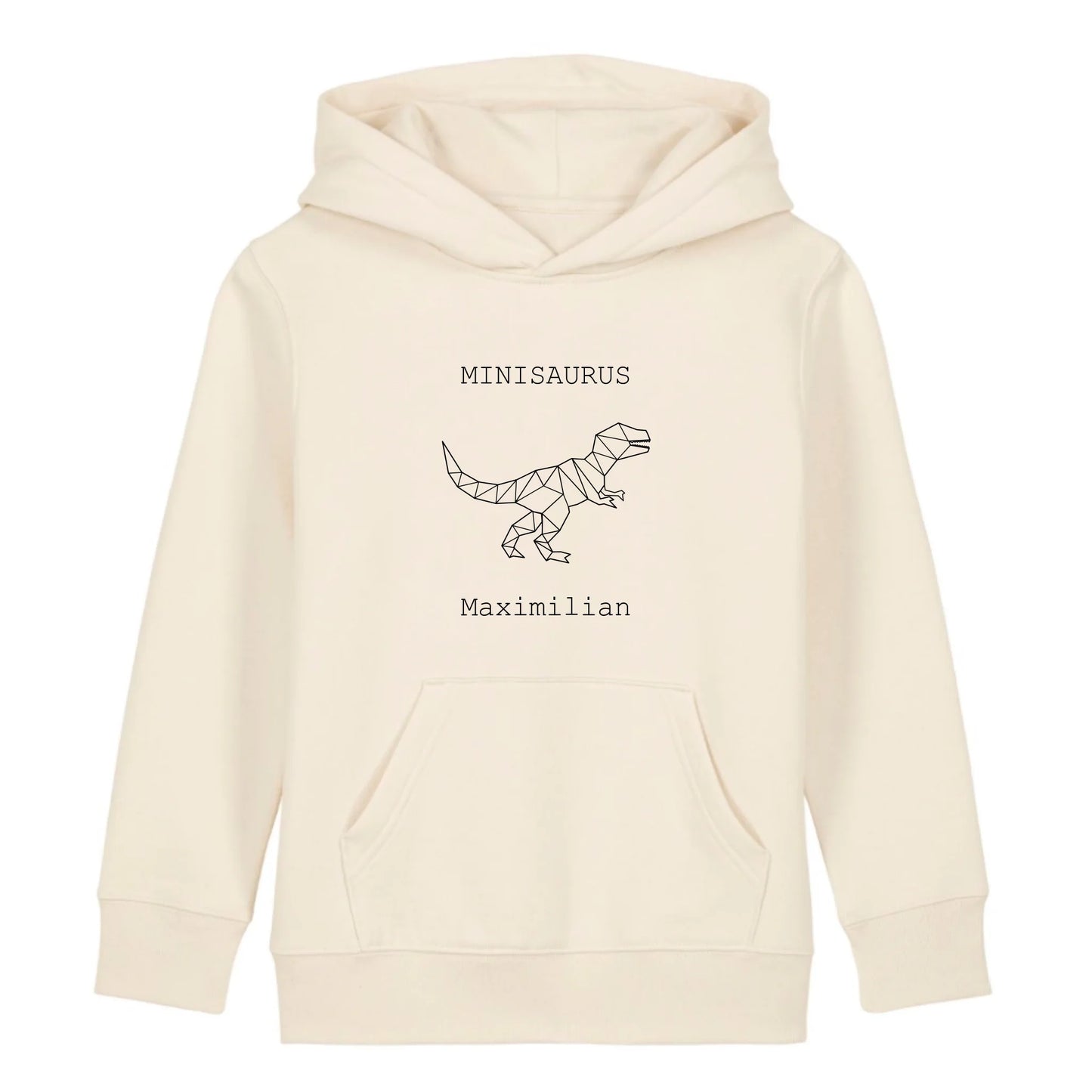 Minisaurus - Bio Kinder Hoodie *personalisierbar (mit Namen)*