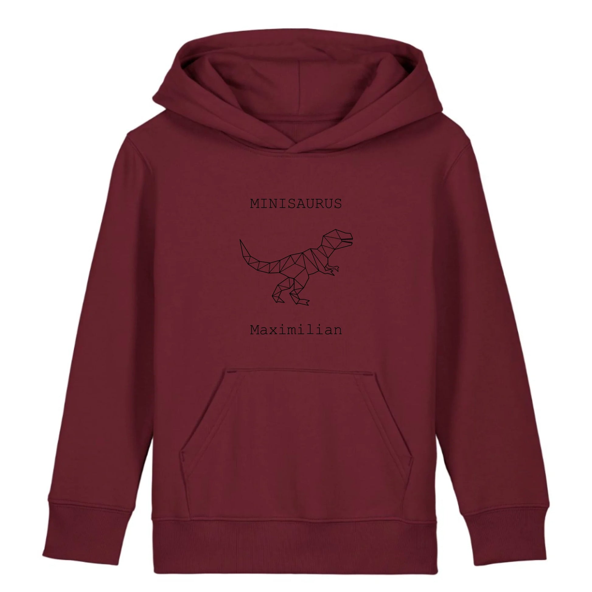 Minisaurus - Bio Kinder Hoodie *personalisierbar (mit Namen)* Mini Cruiser Hoodie 2.0 ST ST Burgundy