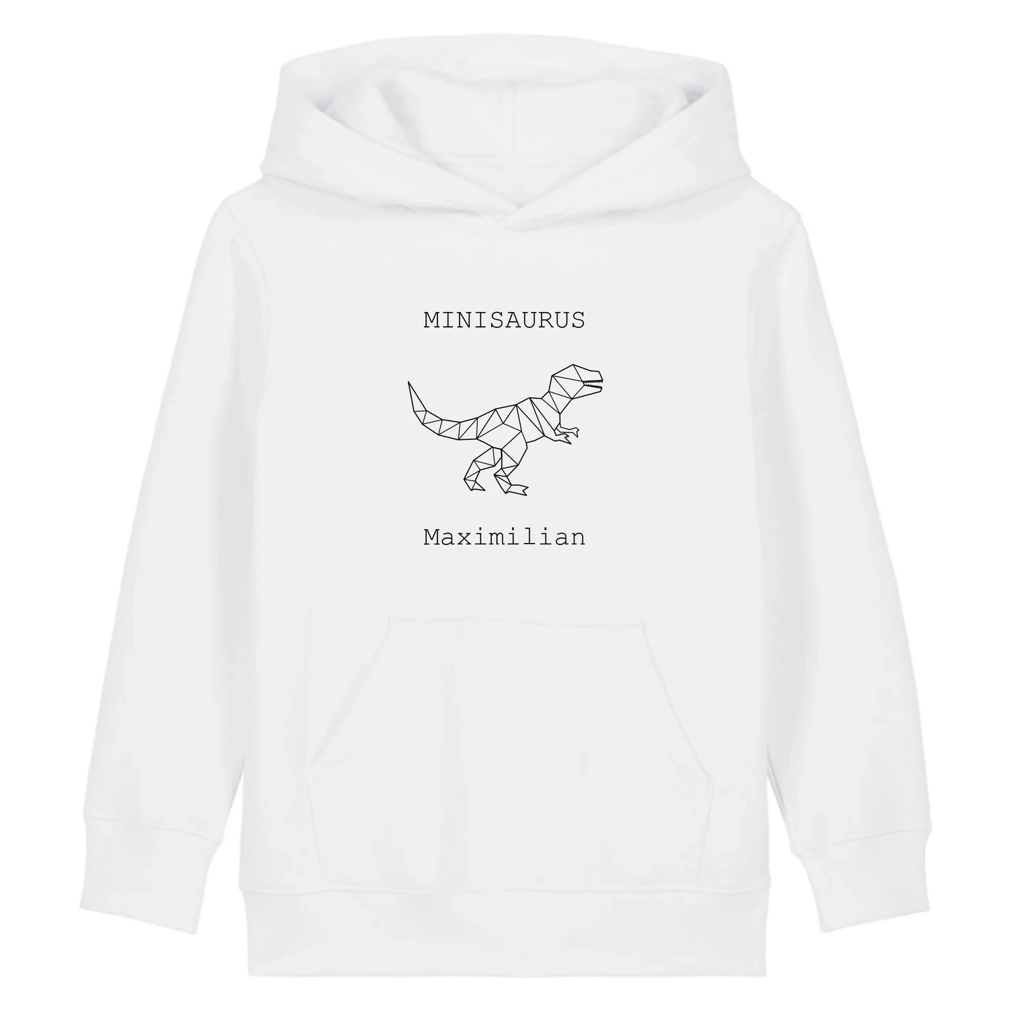 Minisaurus - Bio Kinder Hoodie *personalisierbar (mit Namen)* Mini Cruiser Hoodie 2.0 ST ST White