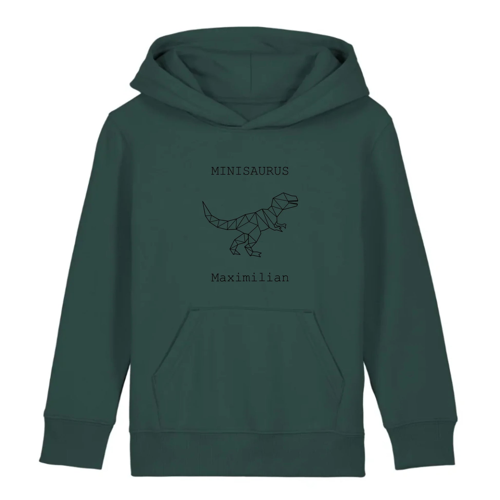 Minisaurus - Bio Kinder Hoodie *personalisierbar (mit Namen)* Mini Cruiser Hoodie 2.0 ST ST Glazed-Green