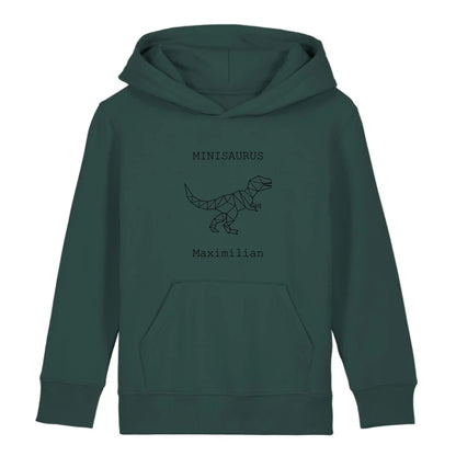 Minisaurus - Bio Kinder Hoodie *personalisierbar (mit Namen)* Mini Cruiser Hoodie 2.0 ST ST Glazed-Green