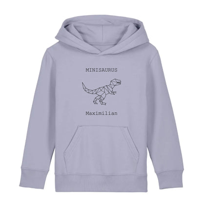 Minisaurus - Bio Kinder Hoodie *personalisierbar (mit Namen)* Mini Cruiser Hoodie 2.0 ST ST Lavender