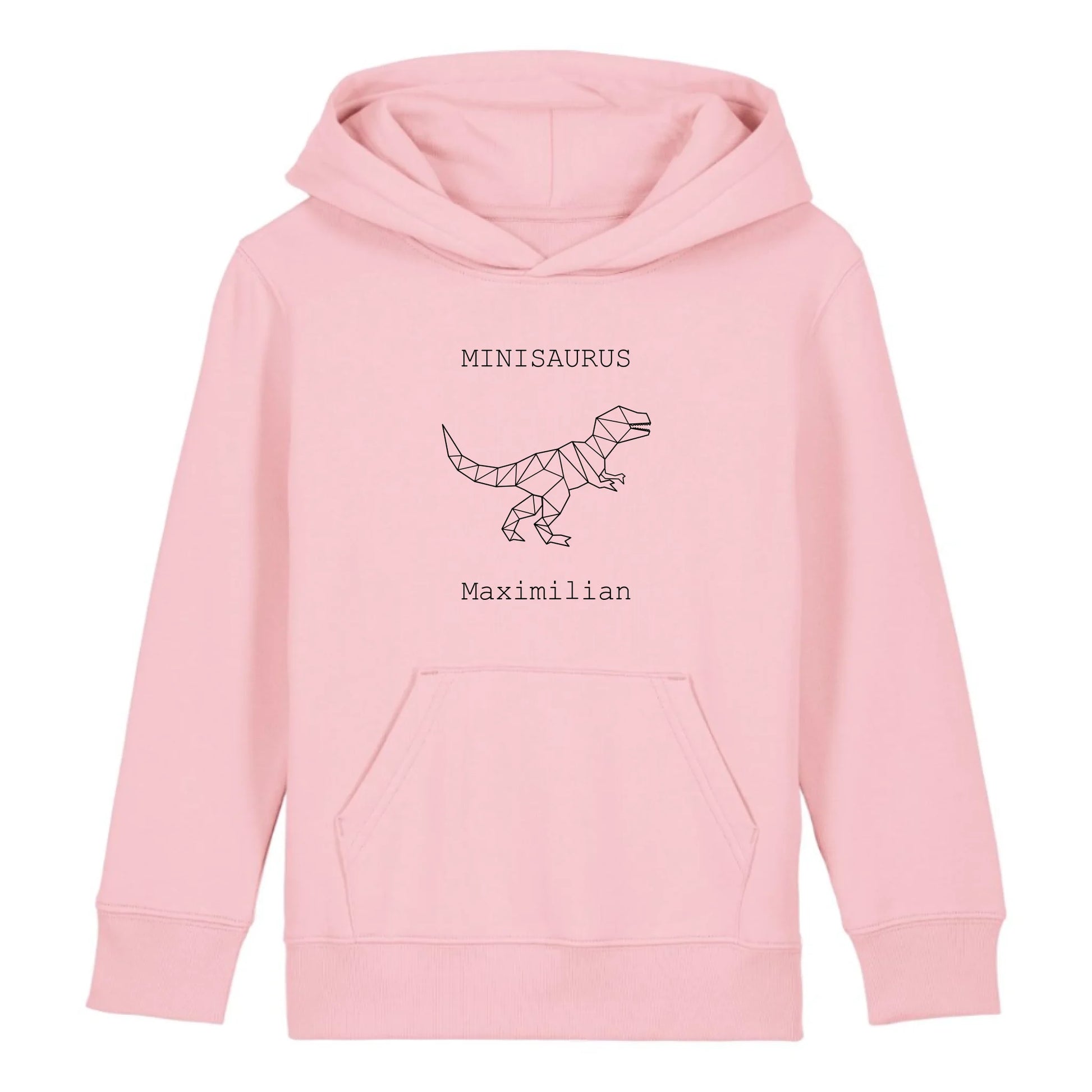 Minisaurus - Bio Kinder Hoodie *personalisierbar (mit Namen)* Mini Cruiser Hoodie 2.0 ST ST Cotton-Pink