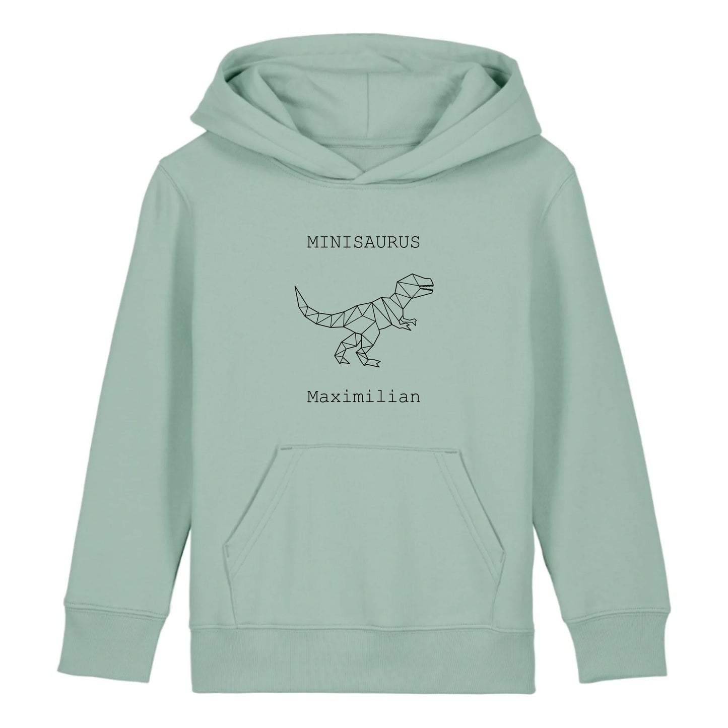 Minisaurus - Bio Kinder Hoodie *personalisierbar (mit Namen)*