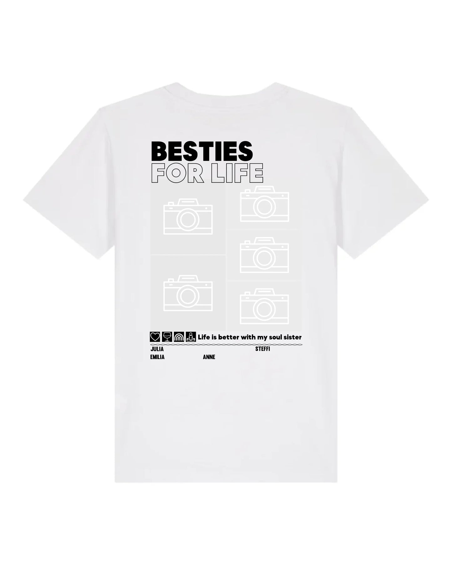 Besties for Life - Bio Kinder Shirt *personalisierbar mit Foto* Mini Creator Shirt 2.0 ST ST White