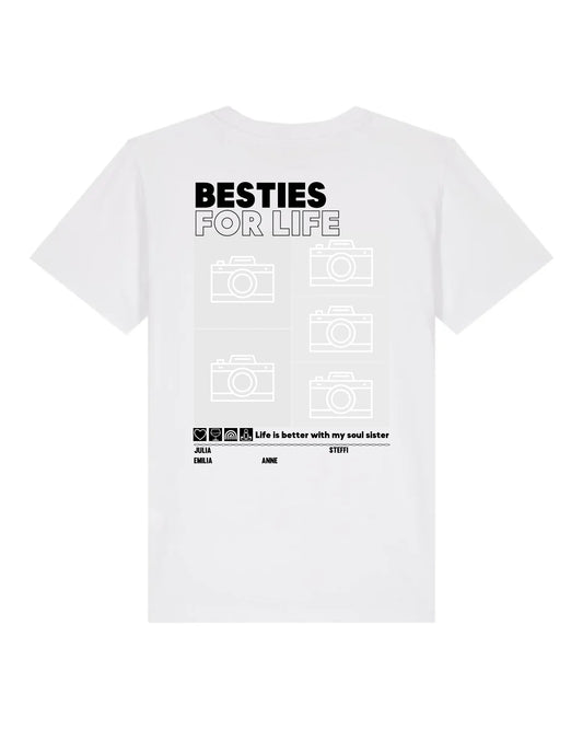 Besties for Life - Bio Kinder Shirt *personalisierbar mit Foto* Mini Creator Shirt 2.0 ST ST White
