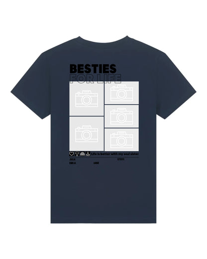 Besties for Life - Bio Kinder Shirt *personalisierbar mit Foto* Mini Creator Shirt 2.0 ST ST French-Navy