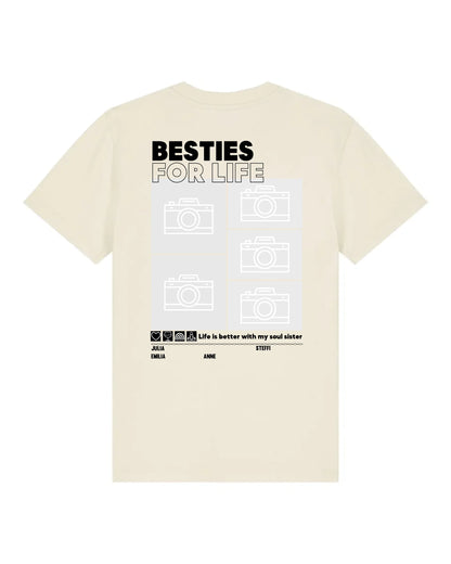 Besties for Life - Bio Kinder Shirt *personalisierbar mit Foto* Mini Creator Shirt 2.0 ST ST Natural-Raw