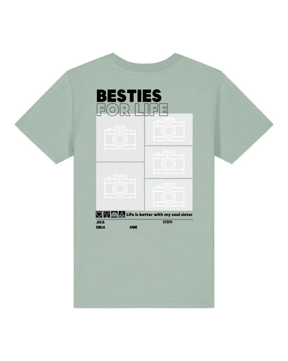 Besties for Life - Bio Kinder Shirt *personalisierbar mit Foto* Mini Creator Shirt 2.0 ST ST Aloe