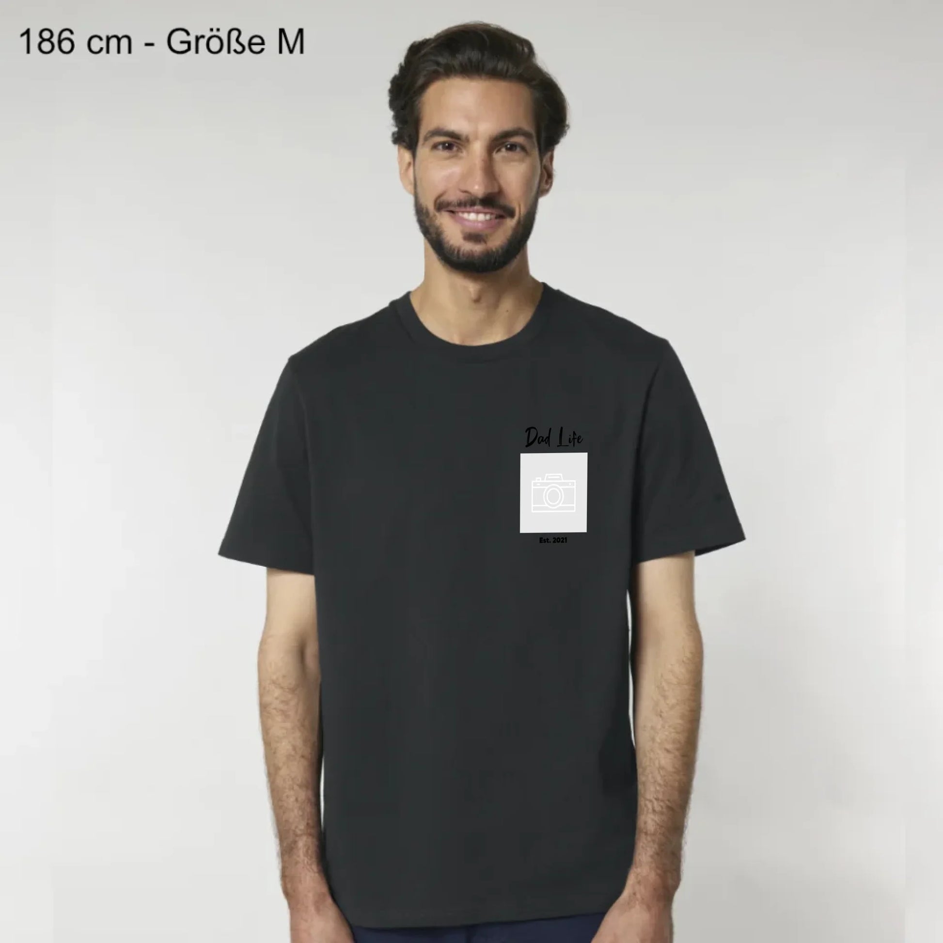 Dad Life Sketch- Bio Herren Shirt *personalisierbar mit Fotos*