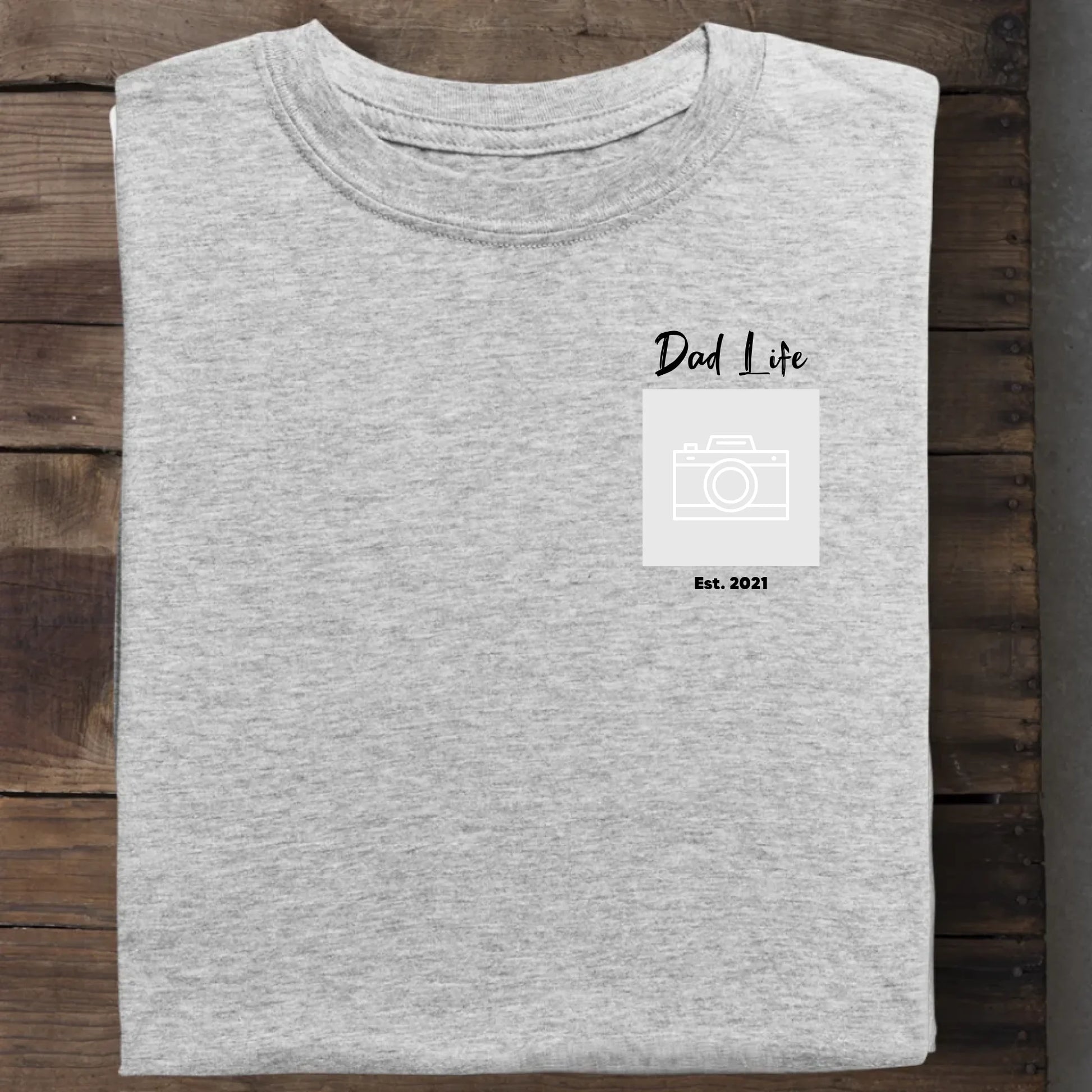 Dad Life Sketch- Bio Herren Shirt *personalisierbar mit Fotos* Creator T-Shirt 2.0 ST ST Heather-Grey