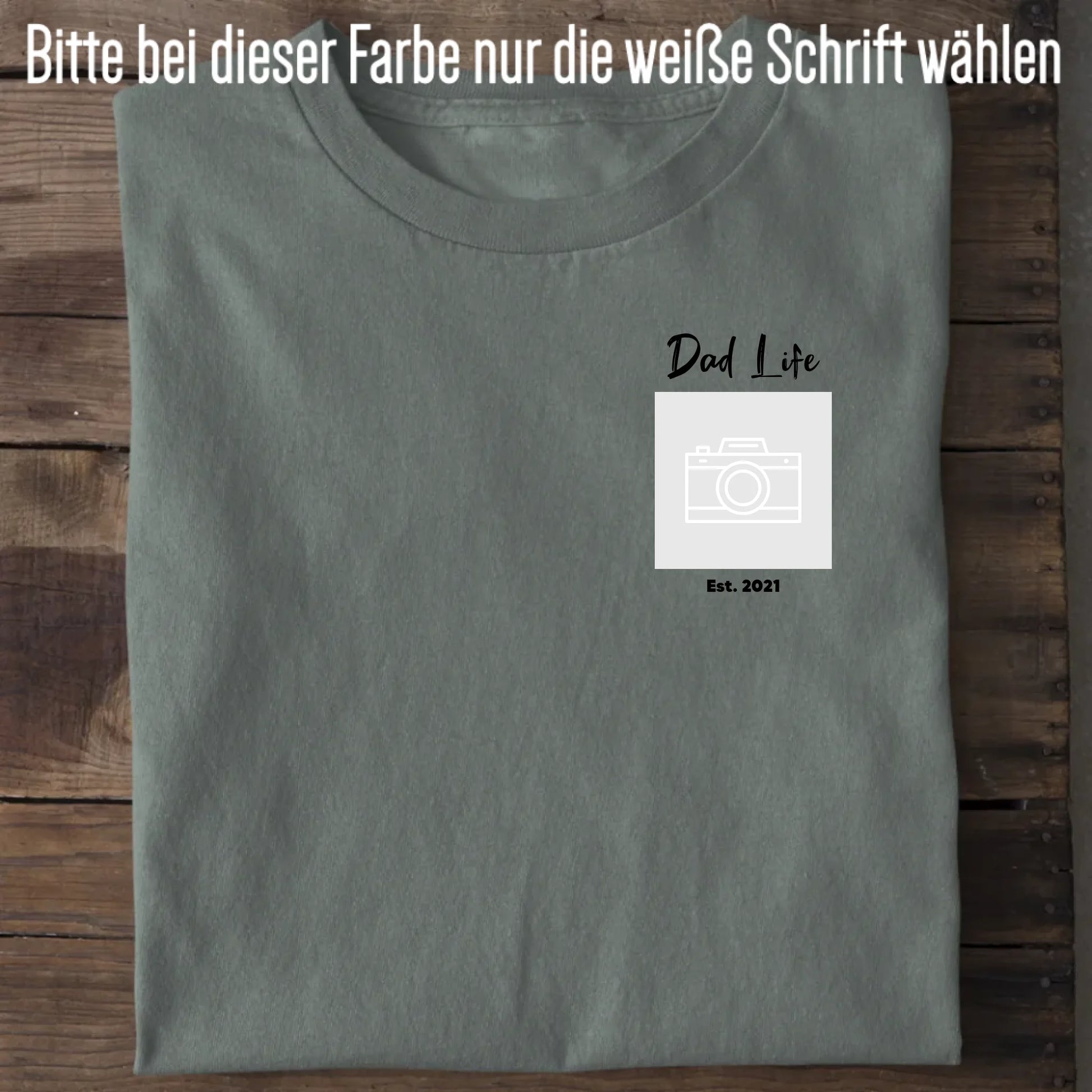Dad Life Sketch- Bio Herren Shirt *personalisierbar mit Fotos* Creator T-Shirt 2.0 ST ST Green Bay