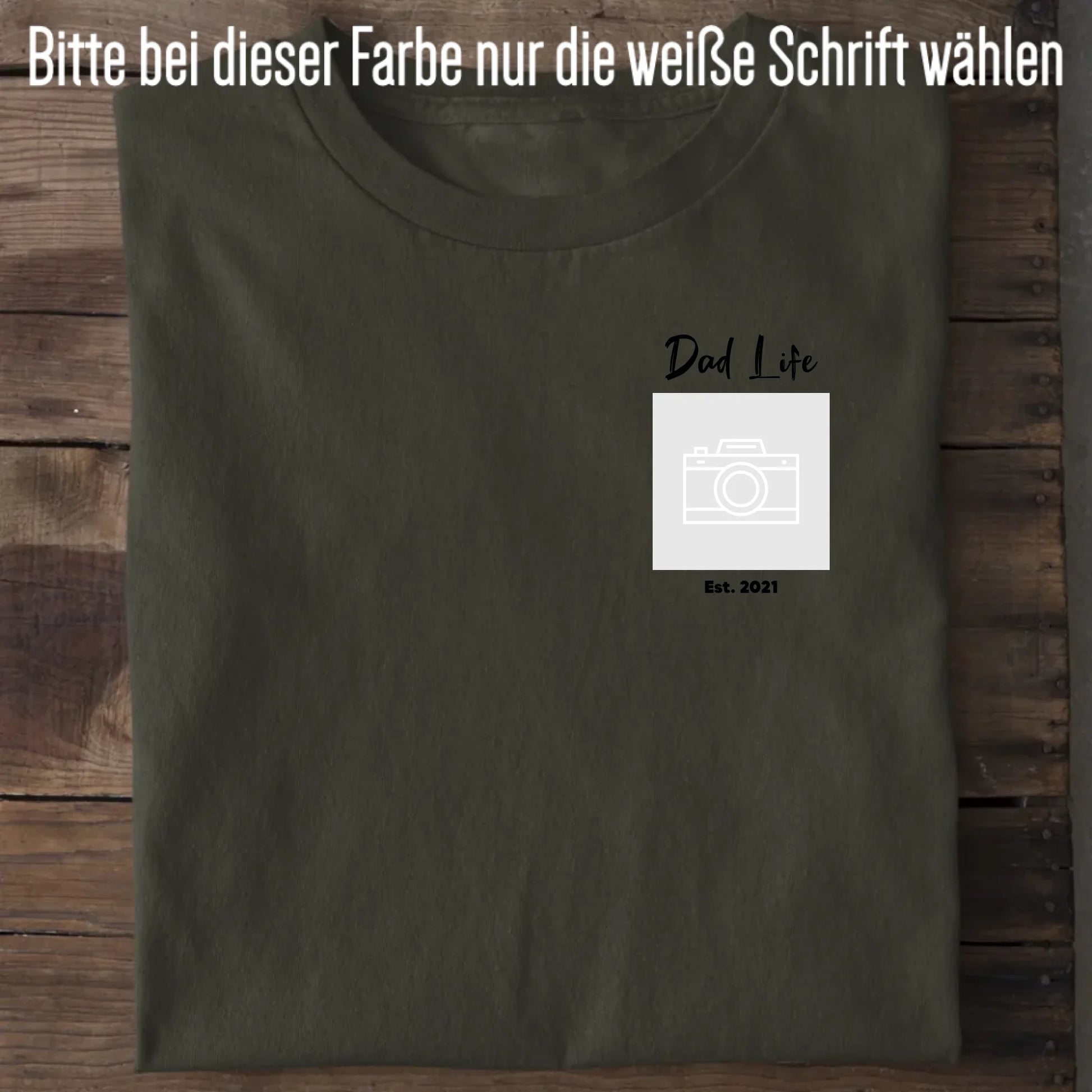 Dad Life Sketch- Bio Herren Shirt *personalisierbar mit Fotos* Creator T-Shirt 2.0 ST ST Khaki