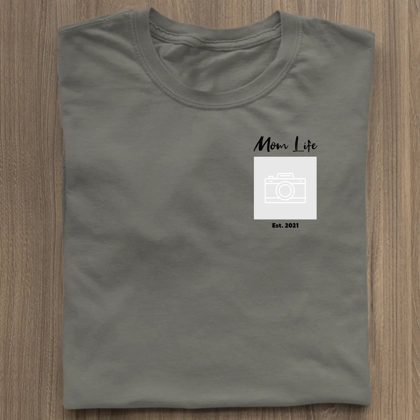 Mom Life Sketch - Bio Damen Shirt *personalisierbar mit Fotos* Stella Muser Shirt ST ST Khaki