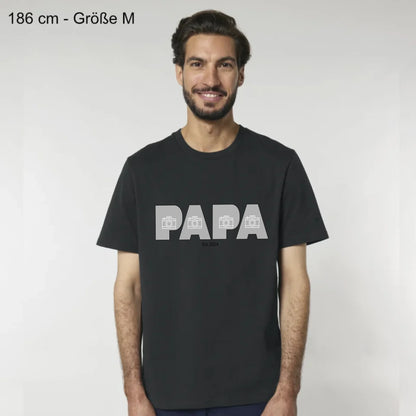 PAPA/DAD mit Fotos - Bio Herren Shirt *personalisierbar mit Fotos*