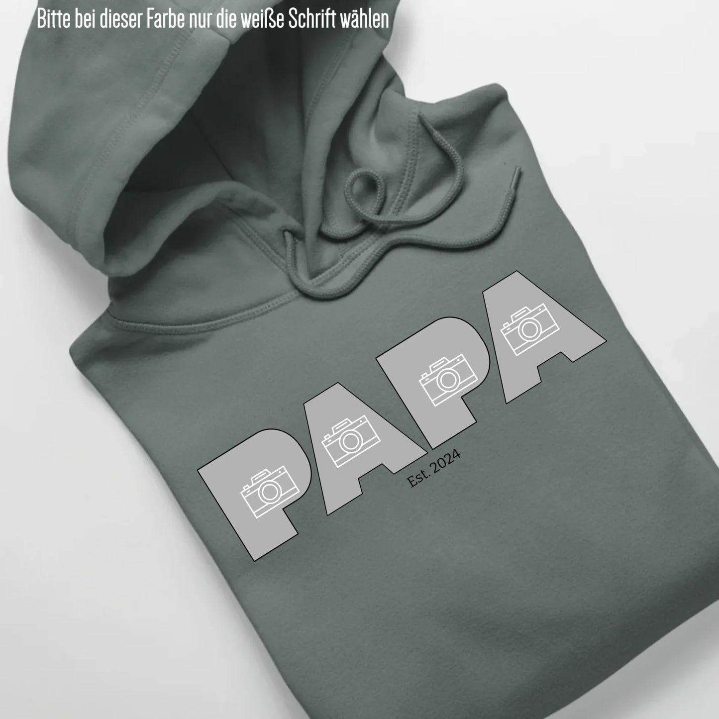 PAPA/DAD mit Fotos - Bio Unisex Hoodie *personalisierbar mit Fotos* Cruiser Hoodie 2.0 ST ST Green-Bay