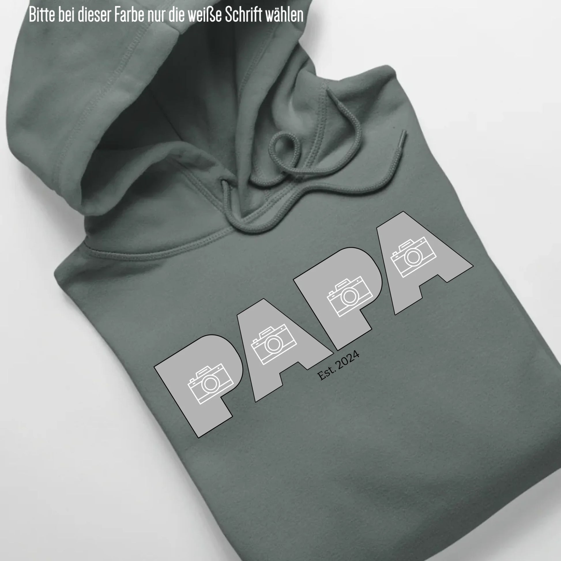 PAPA/DAD mit Fotos - Bio Unisex Hoodie *personalisierbar mit Fotos* Cruiser Hoodie 2.0 ST ST Green-Bay