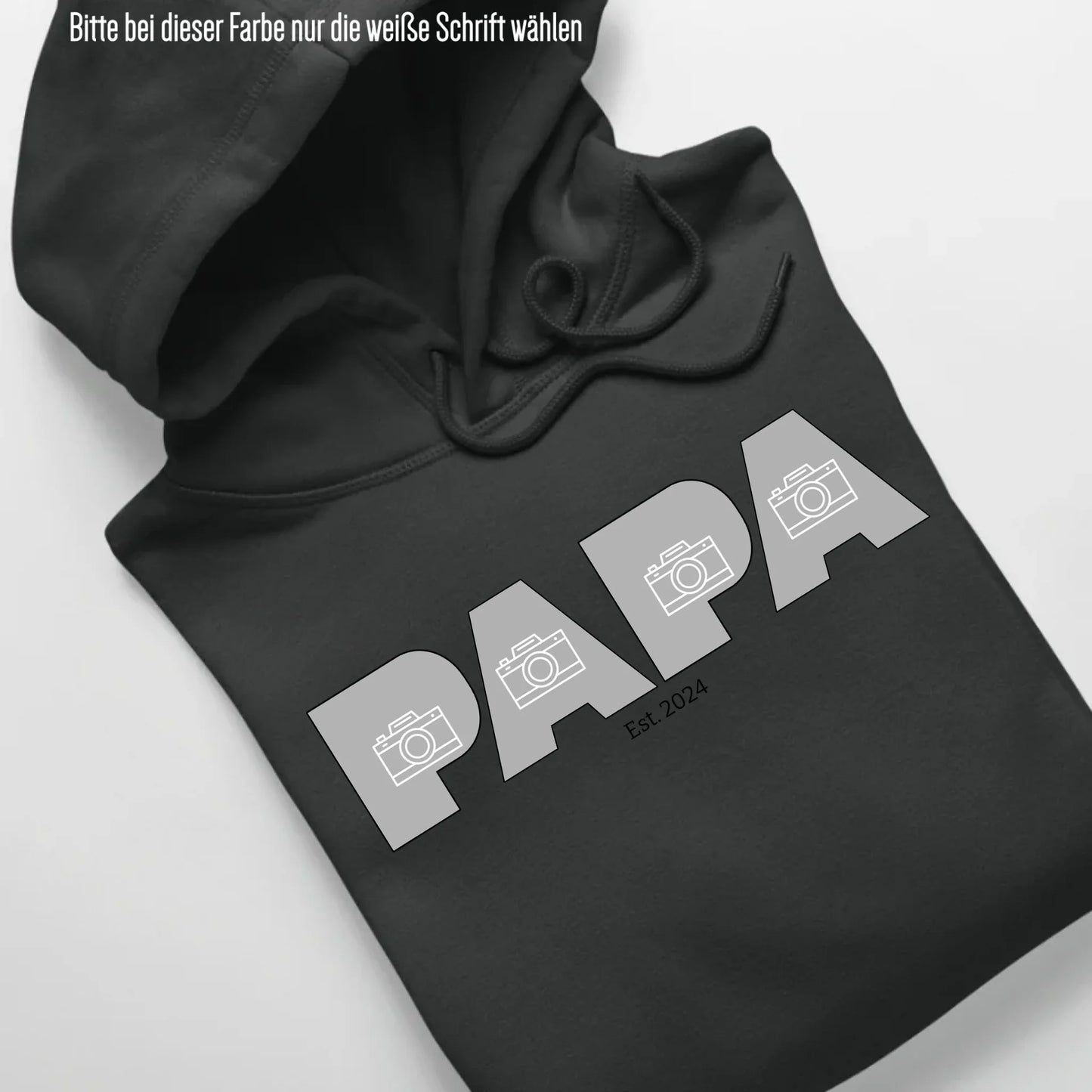 PAPA/DAD mit Fotos - Bio Unisex Hoodie *personalisierbar mit Fotos* Cruiser Hoodie 2.0 ST ST Black