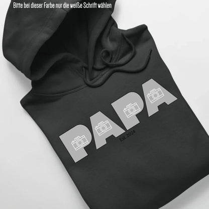 PAPA/DAD mit Fotos - Bio Unisex Hoodie *personalisierbar mit Fotos* Cruiser Hoodie 2.0 ST ST Black