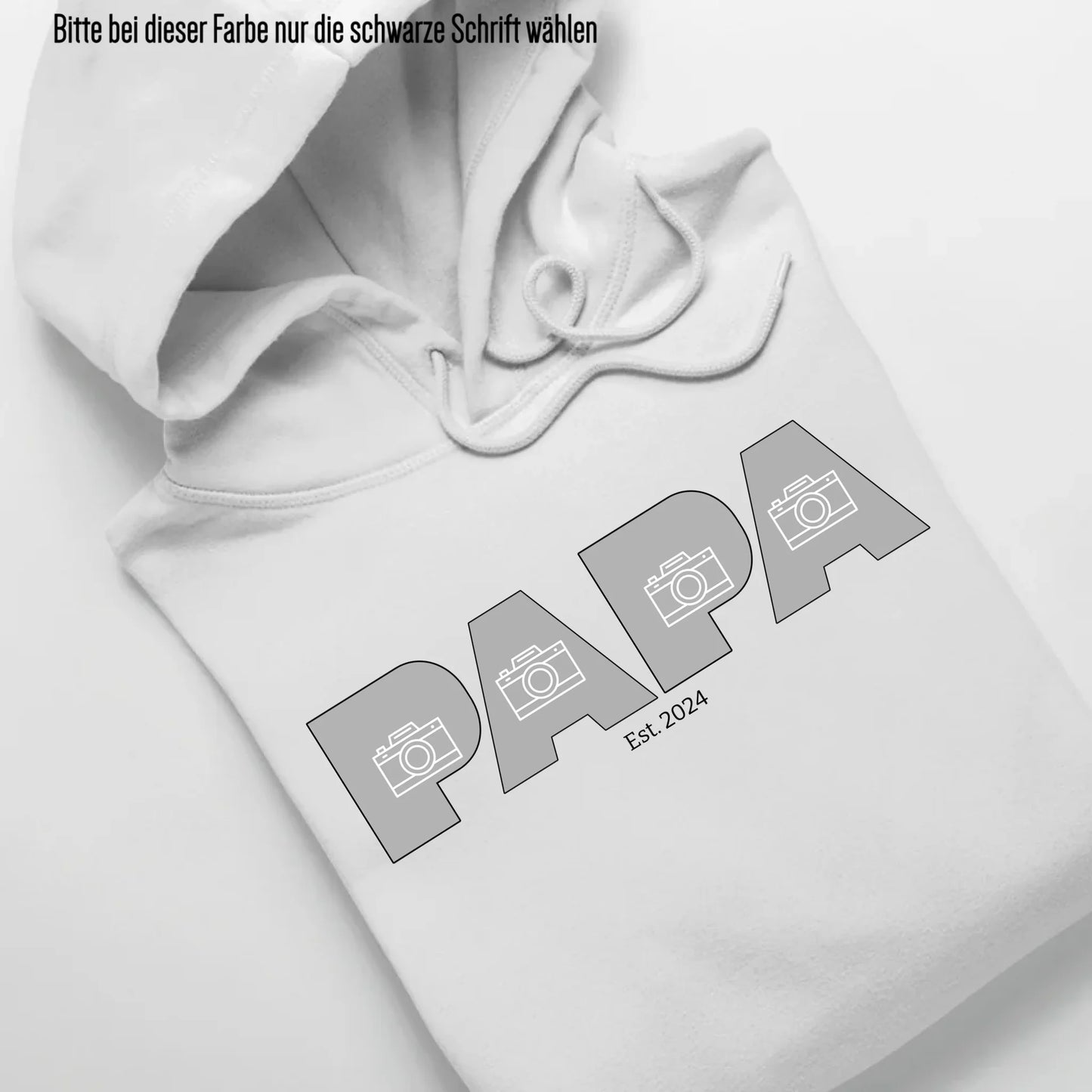 PAPA/DAD mit Fotos - Bio Unisex Hoodie *personalisierbar mit Fotos* Cruiser Hoodie 2.0 ST ST White