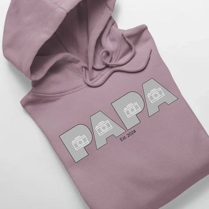 PAPA/DAD mit Fotos - Bio Unisex Hoodie *personalisierbar mit Fotos* Cruiser Hoodie 2.0 ST ST Lilac-Dream