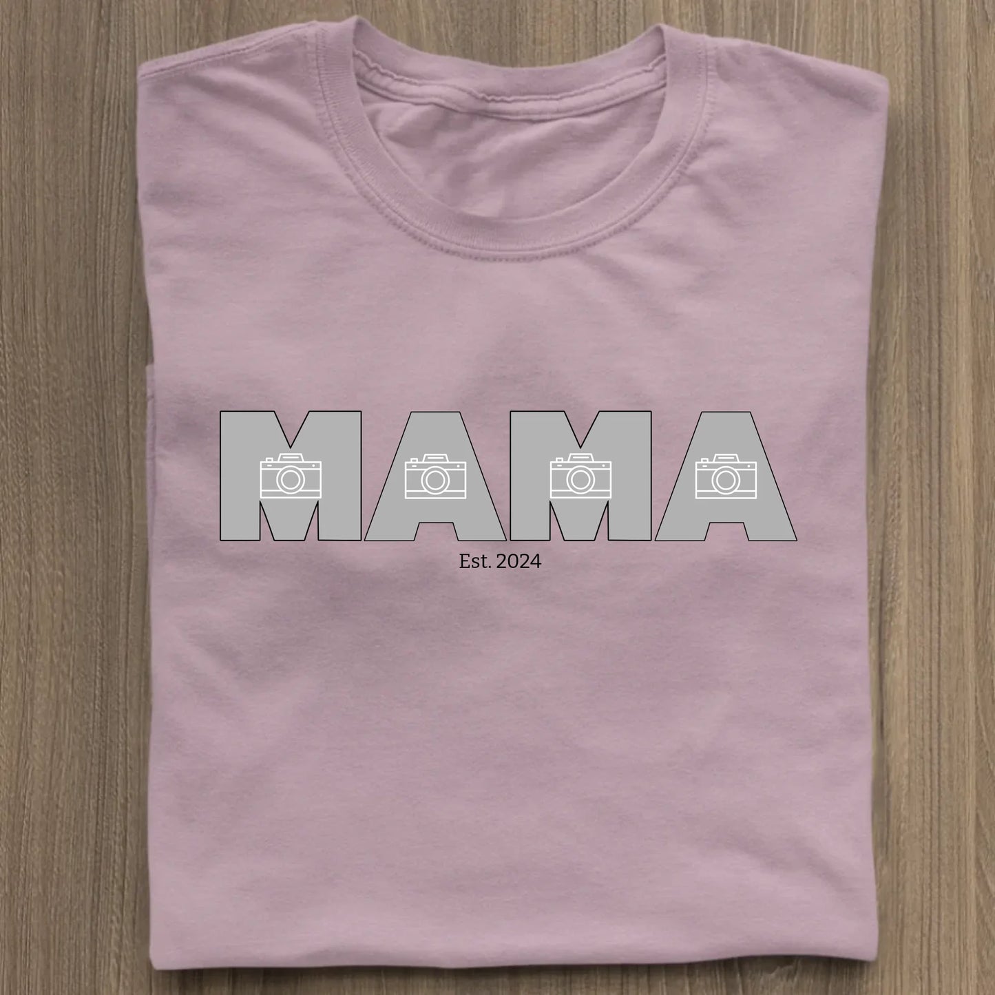 MAMA/MOM mit Fotos - Bio Damen Shirt *personalisierbar mit Fotos* Stella Muser Shirt ST ST Lilac-Dream