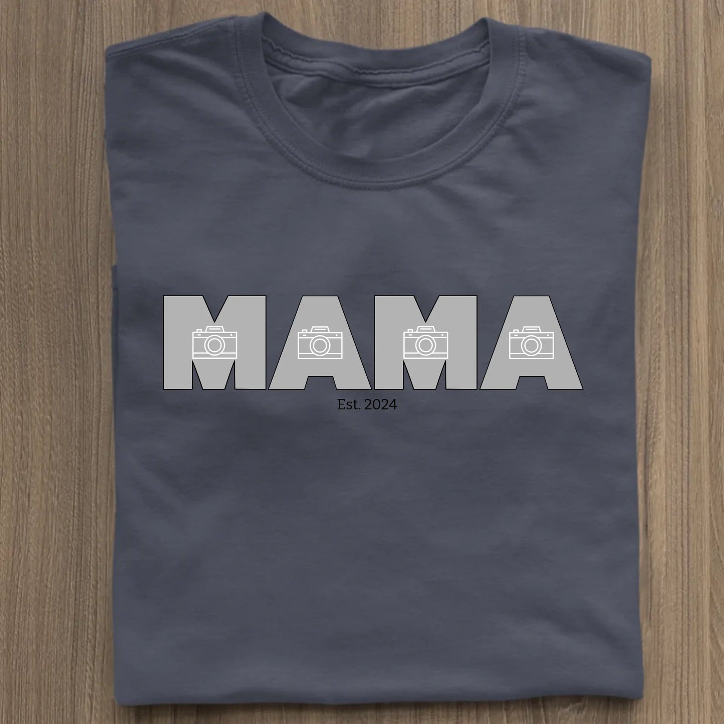 MAMA/MOM mit Fotos - Bio Damen Shirt *personalisierbar mit Fotos* Stella Muser Shirt ST ST French Navy