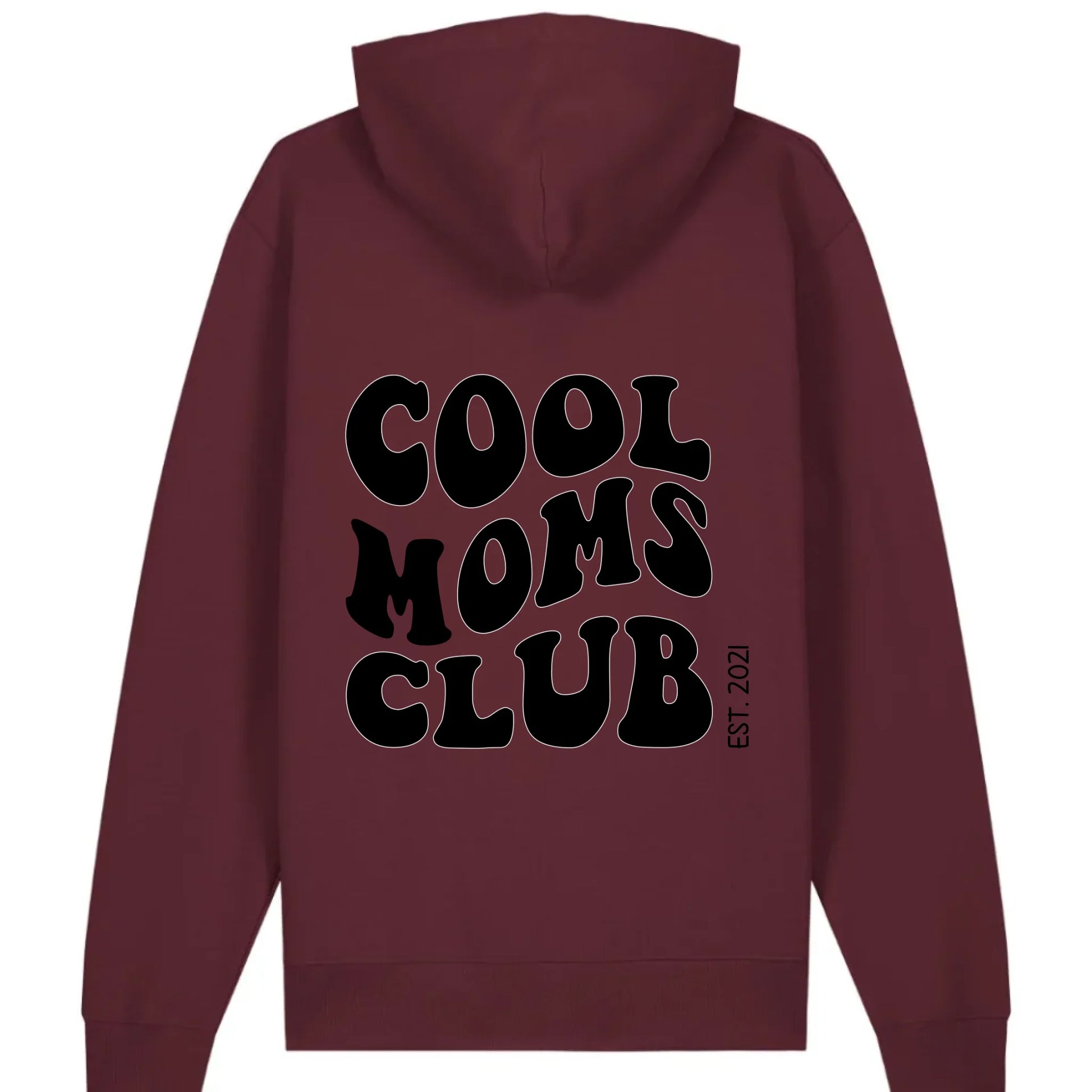 Cool Moms Club Backprint - Bio Unisex Hoodie *personalisierbar* Cruiser Hoodie 2.0 ST ST Burgundy