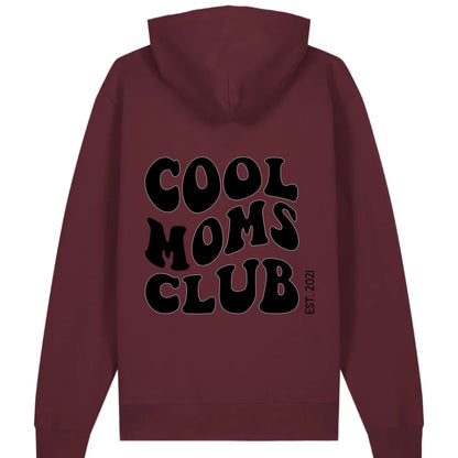 Cool Moms Club Backprint - Bio Unisex Hoodie *personalisierbar* Cruiser Hoodie 2.0 ST ST Burgundy