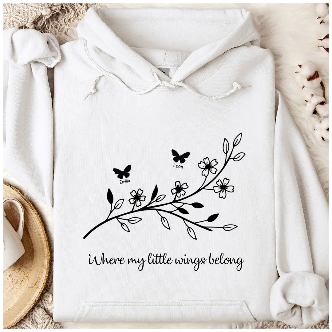 Little Wings - Bio Unisex Hoodie *personalisierbar*