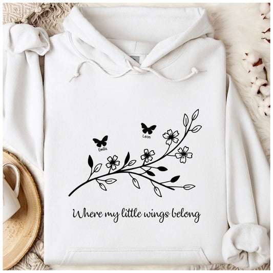 Little Wings - Bio Unisex Hoodie *personalisierbar*