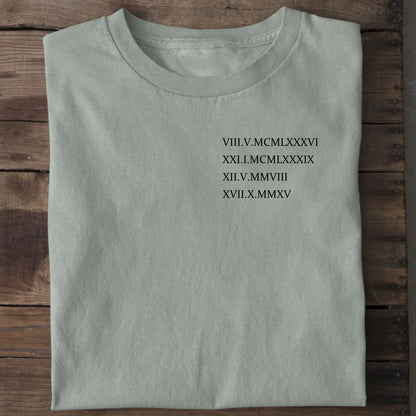 Roman Date - Bio Herren Shirt *personalisierbar* Creator T-Shirt 2.0 ST ST Aloe