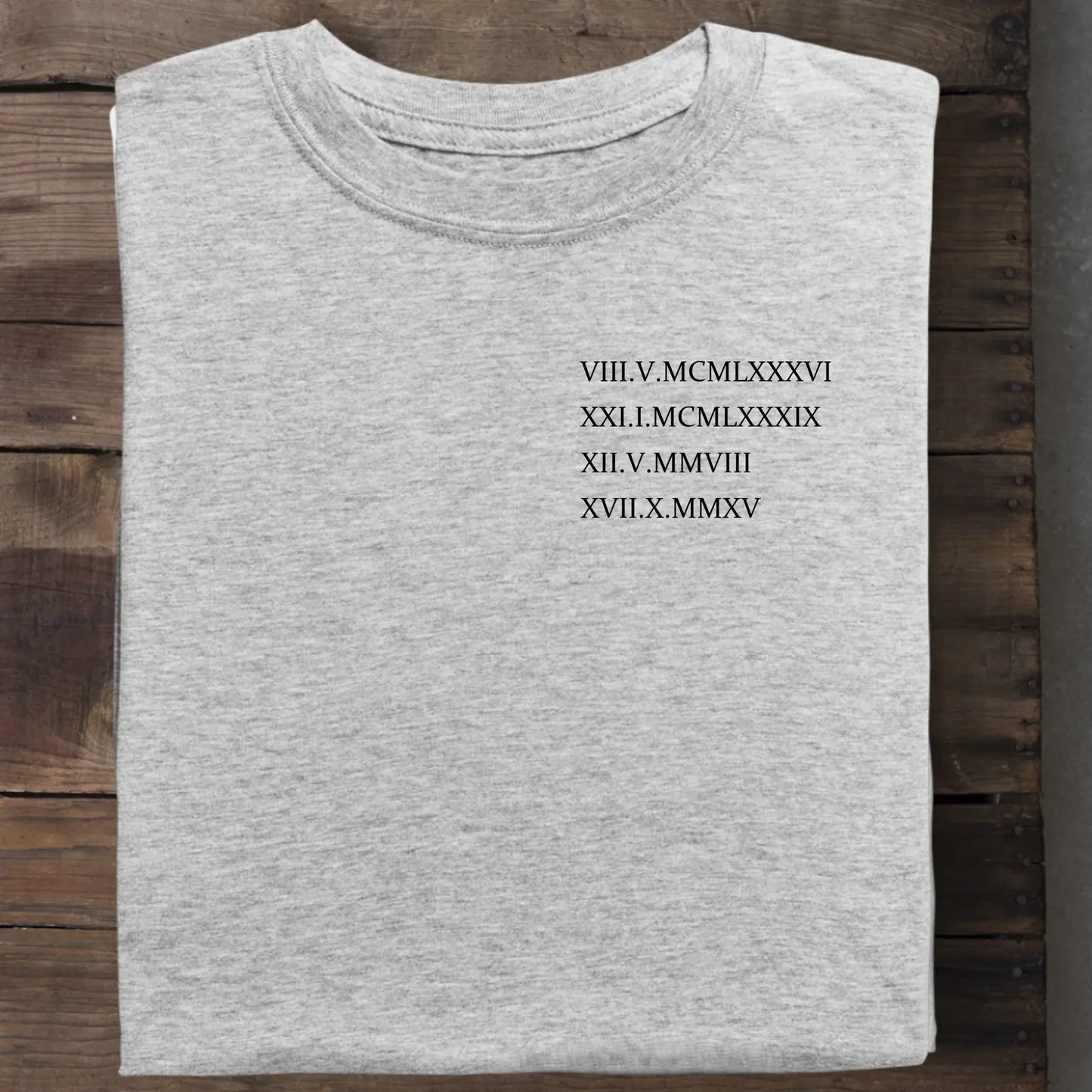 Roman Date - Bio Herren Shirt *personalisierbar* Creator T-Shirt 2.0 ST ST Heather-Grey