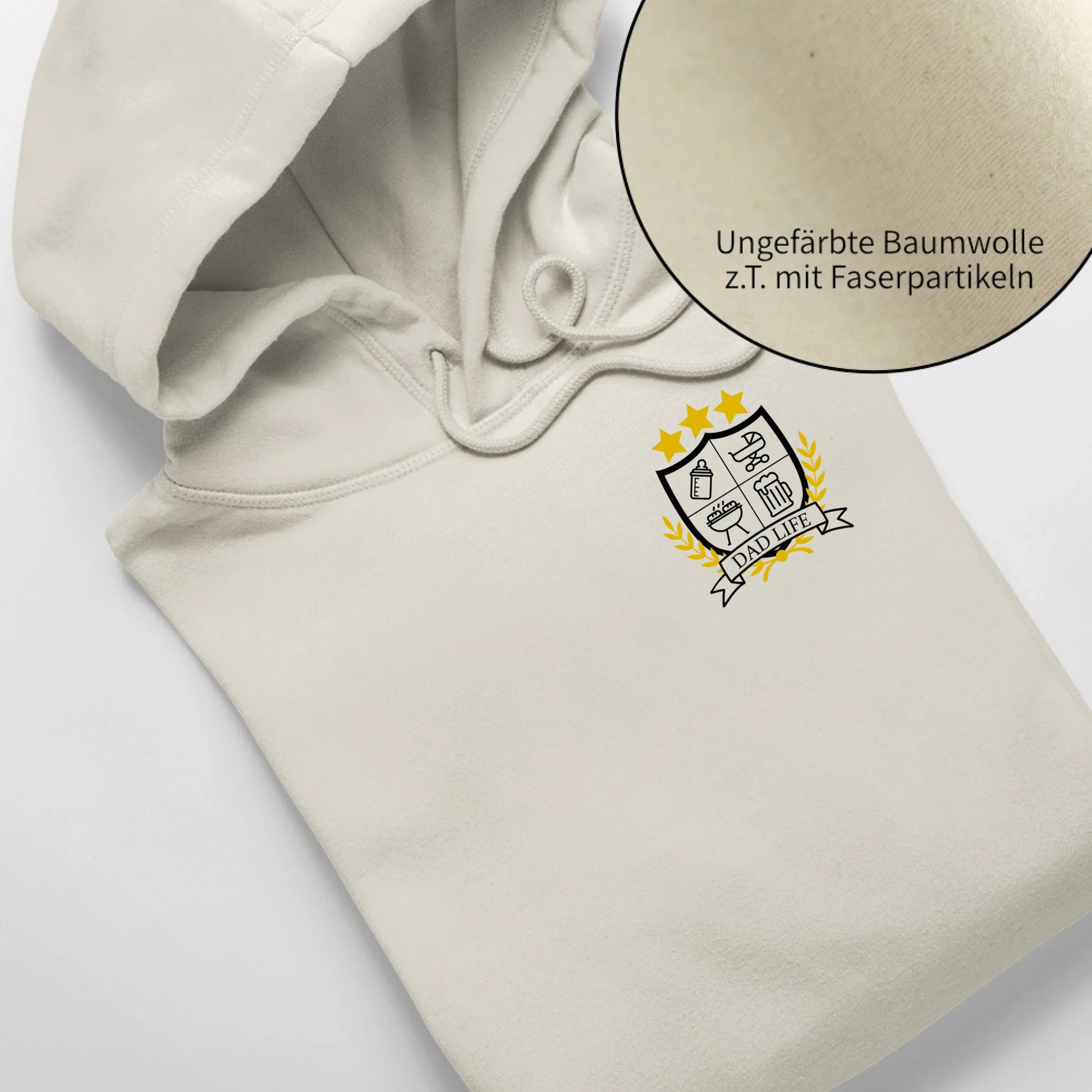 Dad/Mom Life Wappen - Bio Unisex Hoodie *personalisierbar* Cruiser Hoodie 2.0 ST ST Natural-Raw
