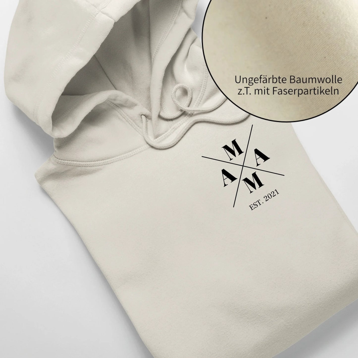 Mama Minimal + Symbole - Bio Unisex Hoodie *personalisierbar* Cruiser Hoodie 2.0 ST ST Natural-Raw