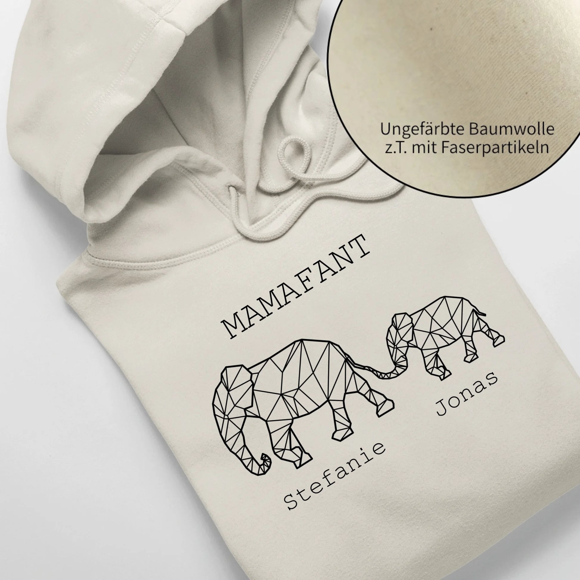 Mamafant - Bio Unisex Hoodie *personalisierbar* Cruiser Hoodie 2.0 ST ST Natural-Raw